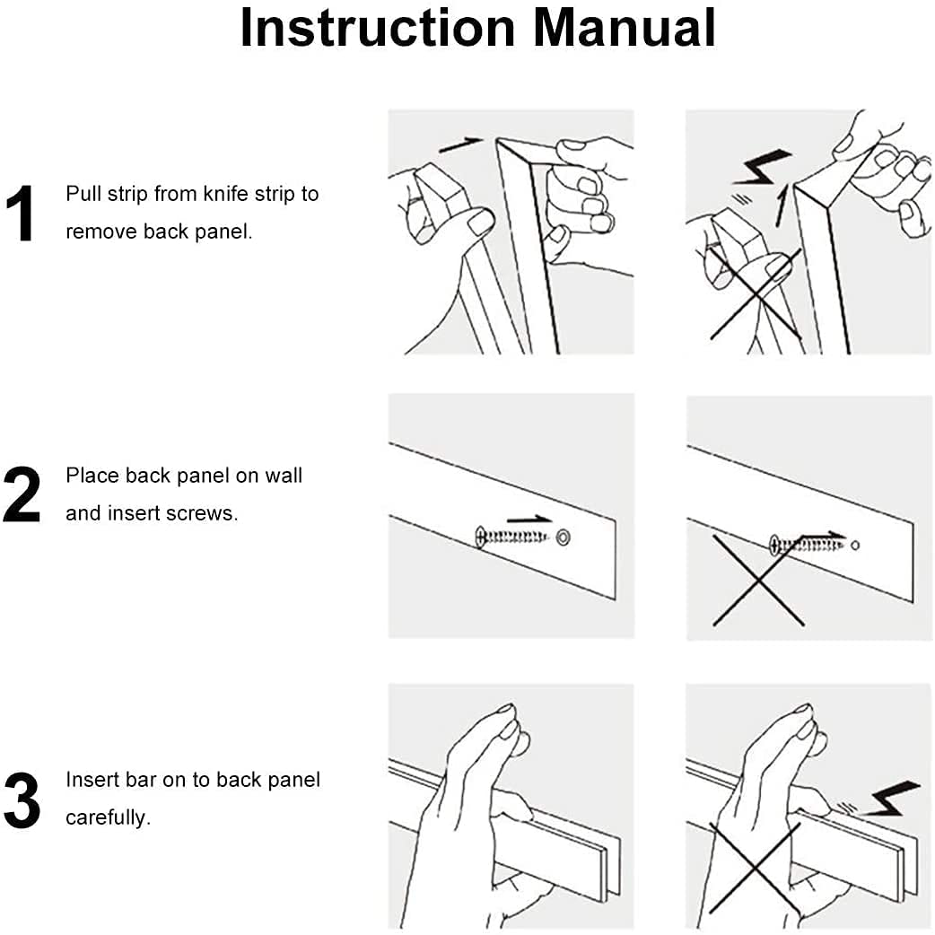 How to install magnetic knife bar 