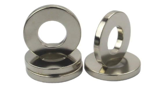 Round With Straight Hole Ring Standard N35 Strong NdFeB Magnets Round With Straight Hole Ring Standard N35 Strong NdFeB Magnets